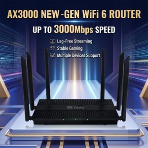 AX3000 dual-band Wi-Fi 6 router — up to 3000 Mbps for lag-free streaming, stable gaming and many devices at once