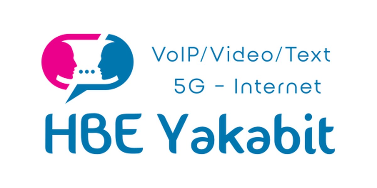 HBE Yakabit logo — VoIP, video, text and 5G internet