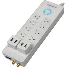 Panamax P360-8 Power360 eight-outlet floor strip surge protector with USB modules