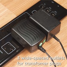 Prime PB523118 8 Outlet 3600 Joule Multimedia Surge Protector with 2-Port USB Charger