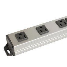 Prime PBGSMU053 7 Outlet 1500 Joule Silver Metal Surge Protector with 6ft Cord
