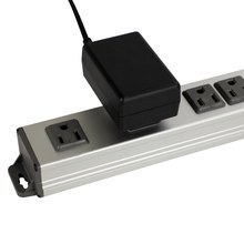 Prime PBGSMU053 7 Outlet 1500 Joule Silver Metal Surge Protector with 6ft Cord