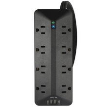 Prime PBSUC410 8 Outlet 3500 Joule Surge Protector with USB Charging and 12ft Cord