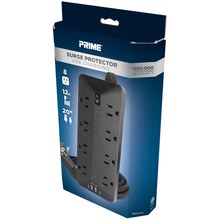 Prime PBSUC410 8 Outlet 3500 Joule Surge Protector with USB Charging and 12ft Cord