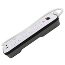 Prime PB523120 8 Outlet 2400 Joule Multimedia Surge Protector with 2-Port USB Charger