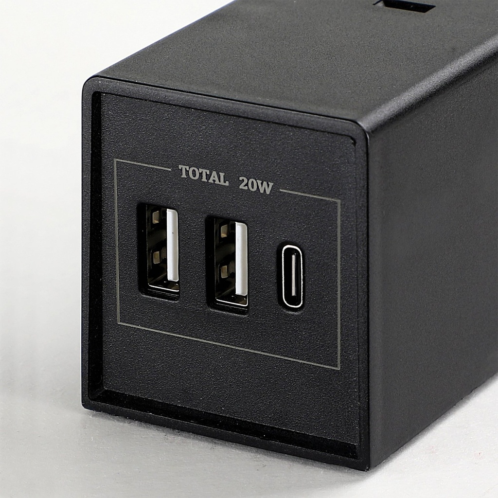 Prime PBSUC404 9 Outlet 3000 Joule Surge Protector with USB Charging and 8ft Cord