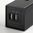 Prime PBSUC404 9 Outlet 3000 Joule Surge Protector with USB Charging and 8ft Cord