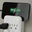 Prime PBSUC418 3 Outlet 980 Joule Surge Protector with 2 USB-C &amp; 2 USB-A 17W Charging Ports and Phone Shelf